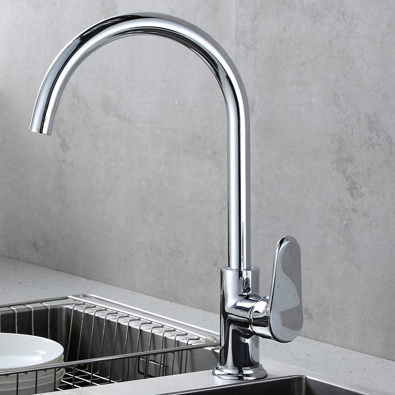 Trostruka kuhinjska miješalica za sudoper s keramičkim jezgrom, 10 mm ulaz/izlaz, bakar, 0,8–1,2 MPa, 0–90°C