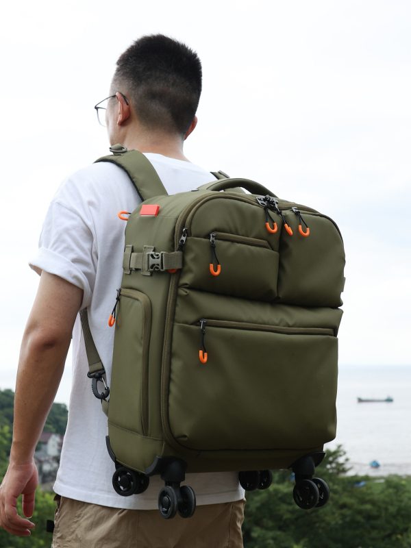 Ultralēta kabīnes bagāža ar Oxford audumu, elpojošs dizains, 6 kg, rāvējslēdzēja atvērums, universālie riteņi