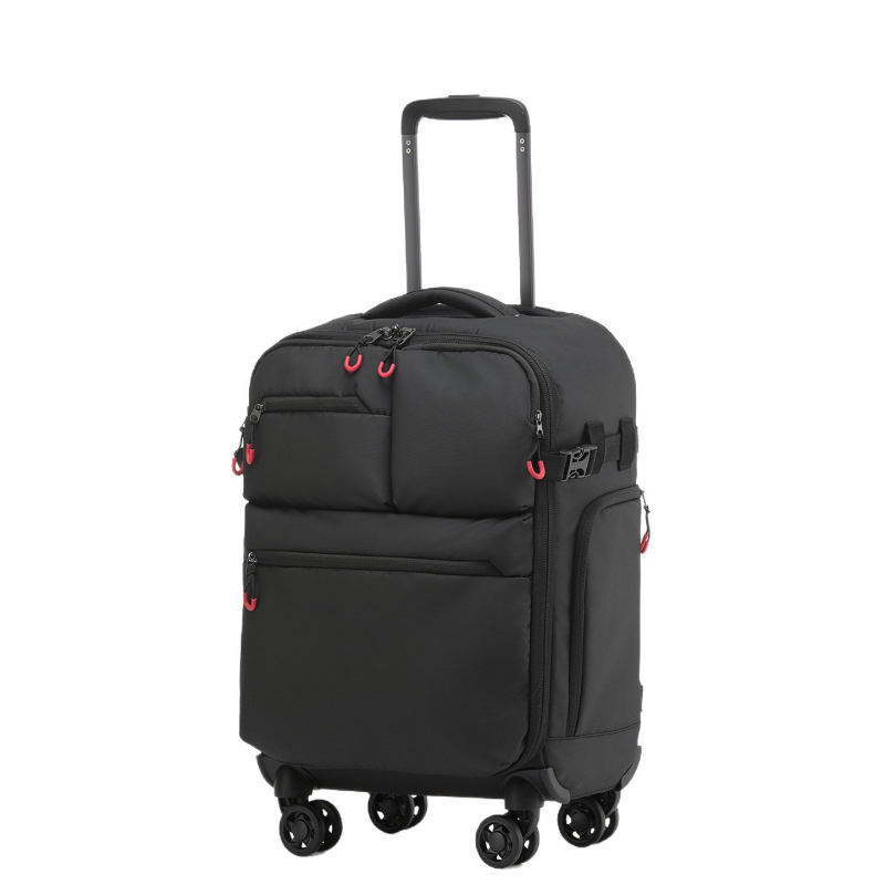 Ultralēta kabīnes bagāža ar Oxford audumu, elpojošs dizains, 6 kg, rāvējslēdzēja atvērums, universālie riteņi