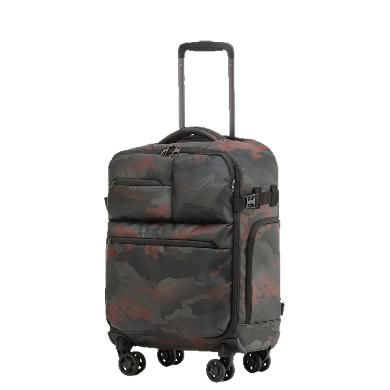 Ultralēta kabīnes bagāža ar Oxford audumu, elpojošs dizains, 6 kg, rāvējslēdzēja atvērums, universālie riteņi