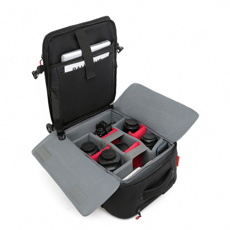 Ultralēta kabīnes bagāža ar Oxford audumu, elpojošs dizains, 6 kg, rāvējslēdzēja atvērums, universālie riteņi