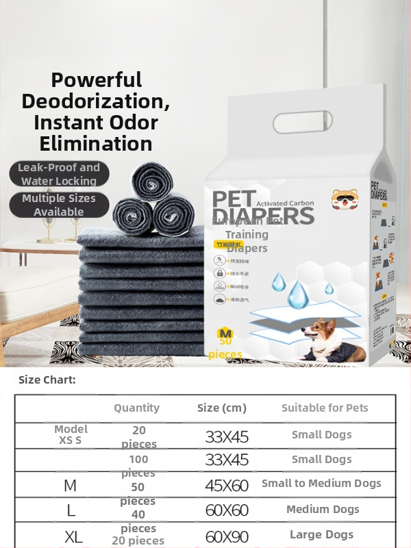 Vienkartinės kilimėliai augintiniams šunims ir katėms, 100 vnt., nepluošto medžiaga, sugeriantys ir kvapų neutralizavimas