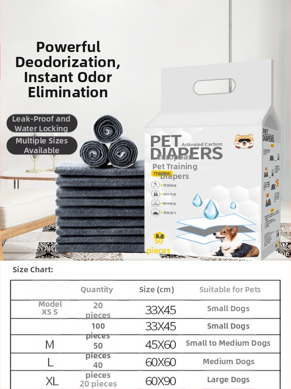 Vienkartinės kilimėliai augintiniams šunims ir katėms, 100 vnt., nepluošto medžiaga, sugeriantys ir kvapų neutralizavimas