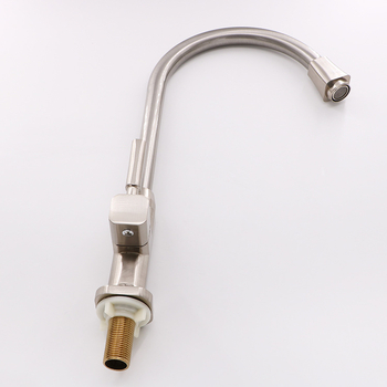 Vymus robinet de bucătărie pentru chiuvetă, vertical, finisaj periat, doar rece, model V4801, intrare/ieșire 20 mm, 0–90°C