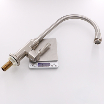 Vymus robinet de bucătărie pentru chiuvetă, vertical, finisaj periat, doar rece, model V4801, intrare/ieșire 20 mm, 0–90°C