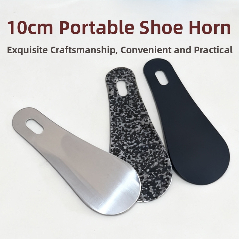 Nerūsējošā tērauda shoehorn, pārnēsājams, bezkontakta, kompakts dizains