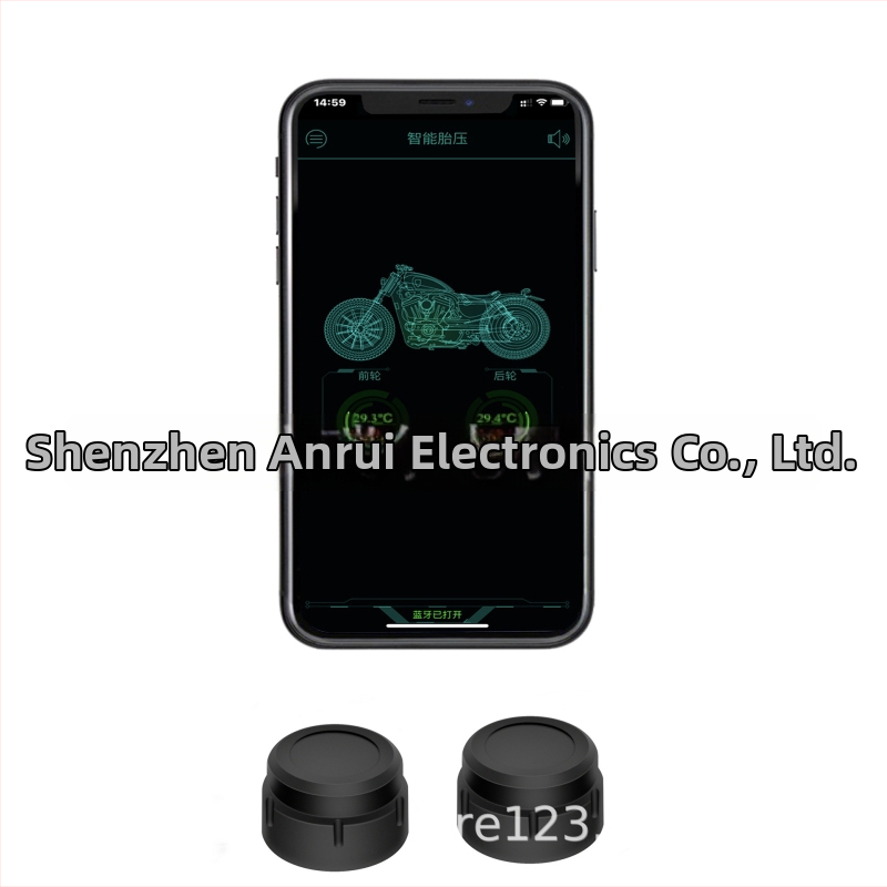 Bluetooth rehvi rõhu monitor mootorratastele ja sõidukitele, mudel M-05, digitaalne näidik, rõhu vahemik 0–13 bar, kõrge täpsusega rõhu jälgimissüsteem