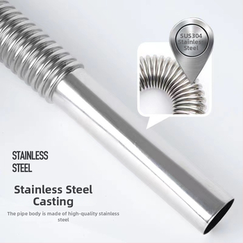 304 roostevabast terasest valamu äravoolutorud, S-kurv, tõmbe tüüp, lõhnavastane, valamukomplekt