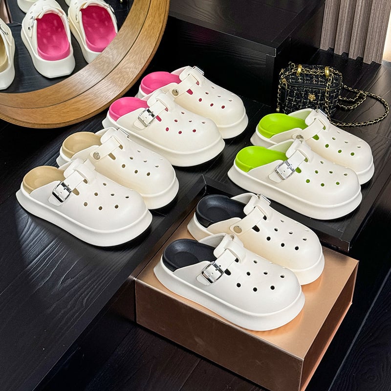 Női Crocs-stílusú EVA papucs, EVA felső rész és talp, divatos, kiadás 2025