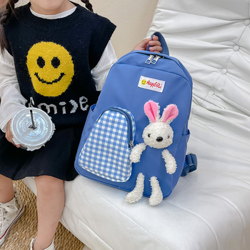 Bērnu mugursoma ar modernu karikatūru dizainu, poliesters, ūdensizturīga un nodilumizturīga, 2025. gada pavasaris, modelis TD&9279, piemērots bērnudārzam