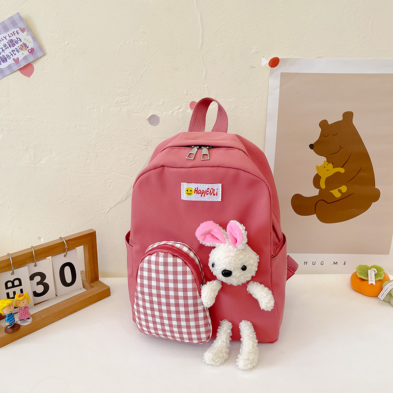 Bērnu mugursoma ar modernu karikatūru dizainu, poliesters, ūdensizturīga un nodilumizturīga, 2025. gada pavasaris, modelis TD&9279, piemērots bērnudārzam