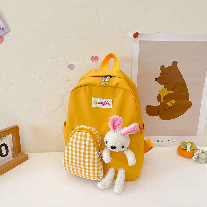 Bērnu mugursoma ar modernu karikatūru dizainu, poliesters, ūdensizturīga un nodilumizturīga, 2025. gada pavasaris, modelis TD&9279, piemērots bērnudārzam