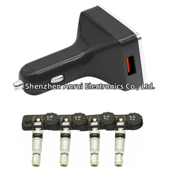 Juhtmevaba TPMS nelja ratta iseseisva kuvaga, digitaalne ekraan, 0-6 BAR vahemik, sobib sedaanile, SUV-ile ja haagissuvilale