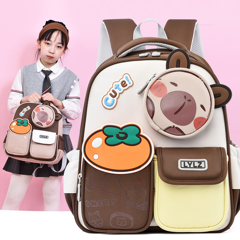 Unisex kooli seljakott anime musteriga, Oxford kangas, polüestervooder, õhupadi rihm, hingav disain