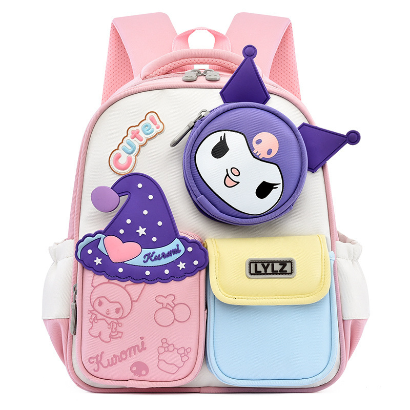 Unisex kooli seljakott anime musteriga, Oxford kangas, polüestervooder, õhupadi rihm, hingav disain