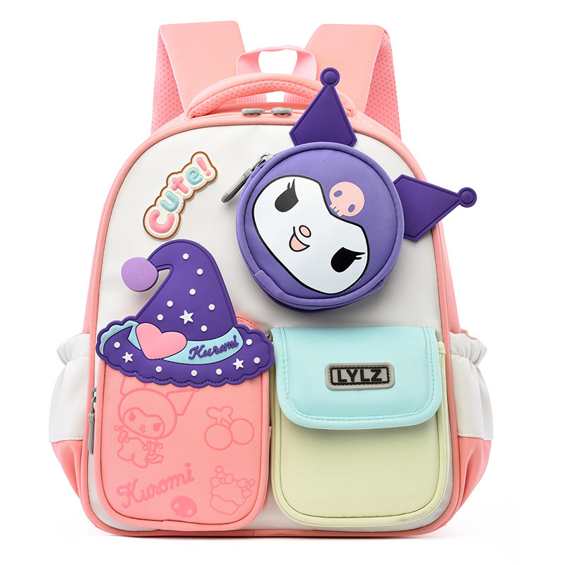 Unisex kooli seljakott anime musteriga, Oxford kangas, polüestervooder, õhupadi rihm, hingav disain