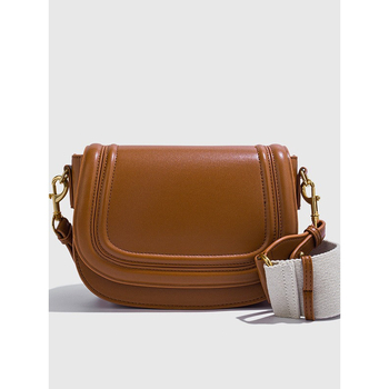 Hongfeng naiste käekott – Saddle bag, PU nahk, tänavust stiili, ovaalne kuju, kattega avamine, sisemine lukuga tasku