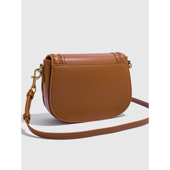 Hongfeng naiste käekott – Saddle bag, PU nahk, tänavust stiili, ovaalne kuju, kattega avamine, sisemine lukuga tasku