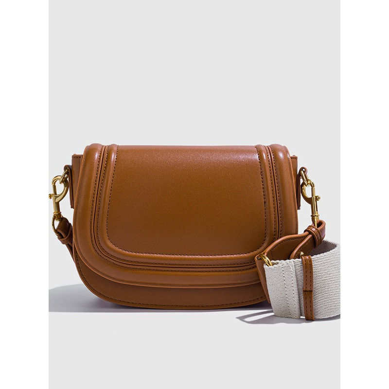 Hongfeng naiste käekott – Saddle bag, PU nahk, tänavust stiili, ovaalne kuju, kattega avamine, sisemine lukuga tasku