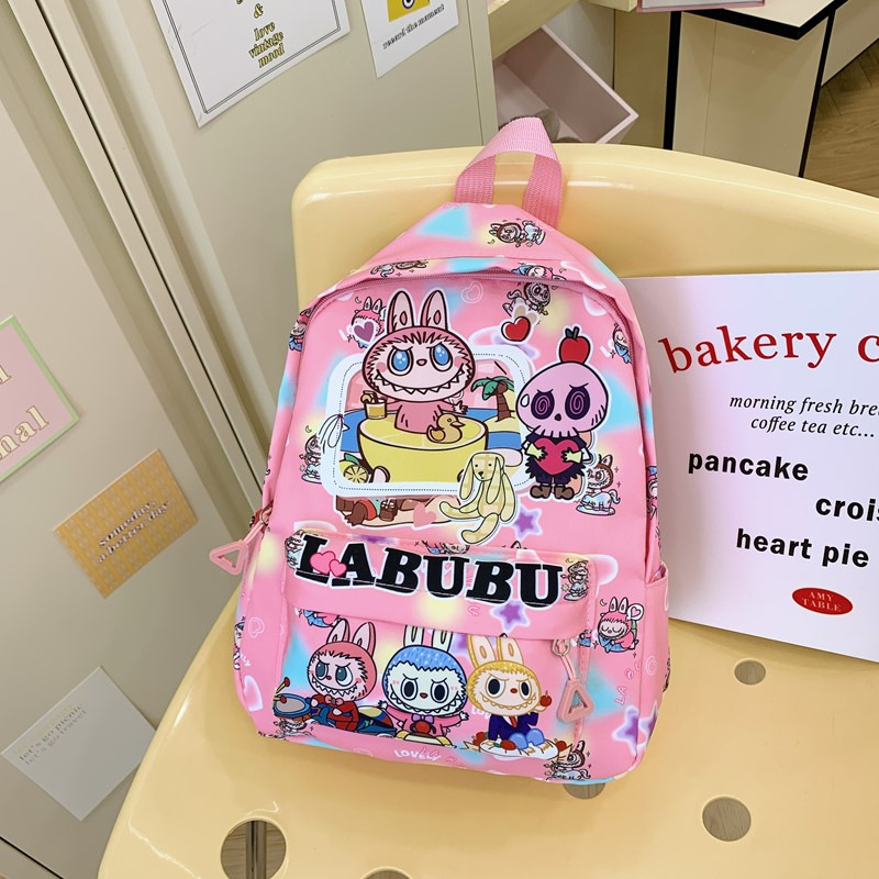 Laste seljakott anime mustriga, hingav Oxford kangas, kõverad õlarihmad, sobiv lasteaeda