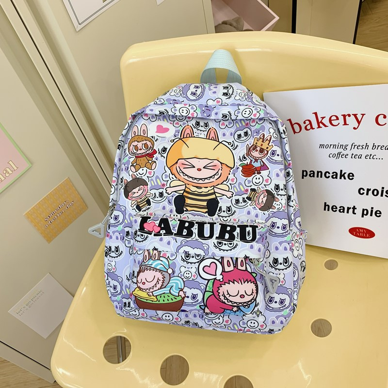 Laste seljakott anime mustriga, hingav Oxford kangas, kõverad õlarihmad, sobiv lasteaeda