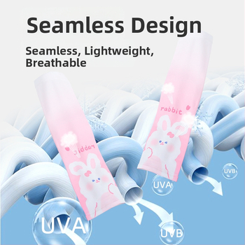 Vaikų UV apsaugos rankovės - Karikatūrų raštas, Akrilo medžiaga, Vasaros sezonas, Amžiaus grupė 1–13