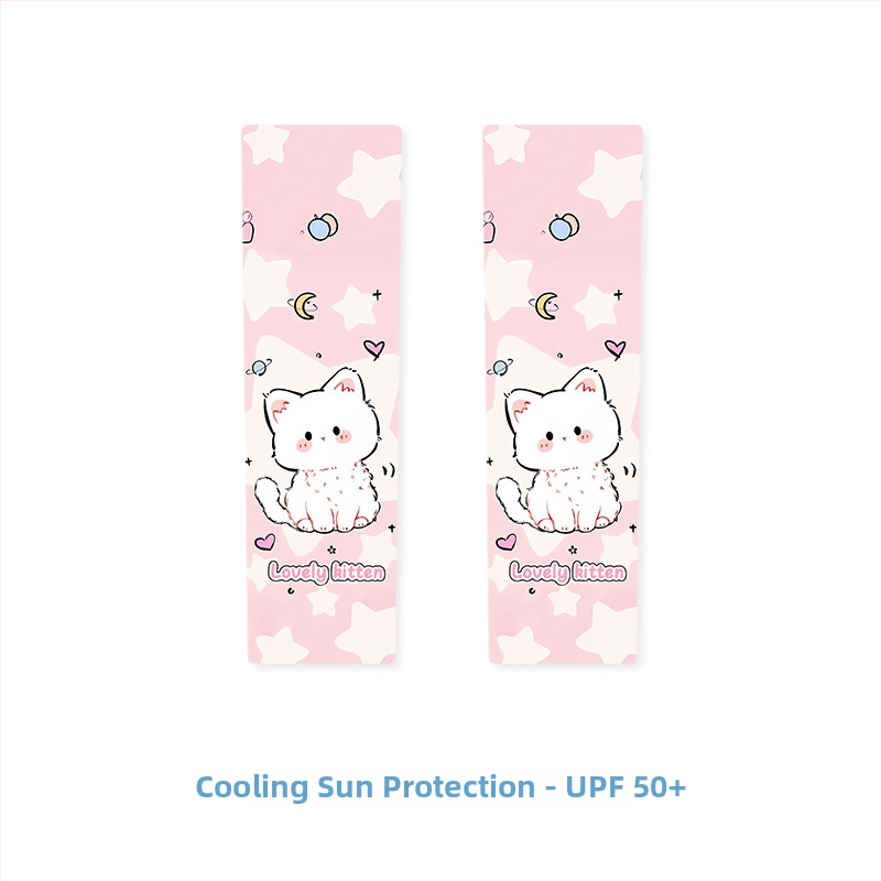 Vaikų UV apsaugos rankovės - Karikatūrų raštas, Akrilo medžiaga, Vasaros sezonas, Amžiaus grupė 1–13