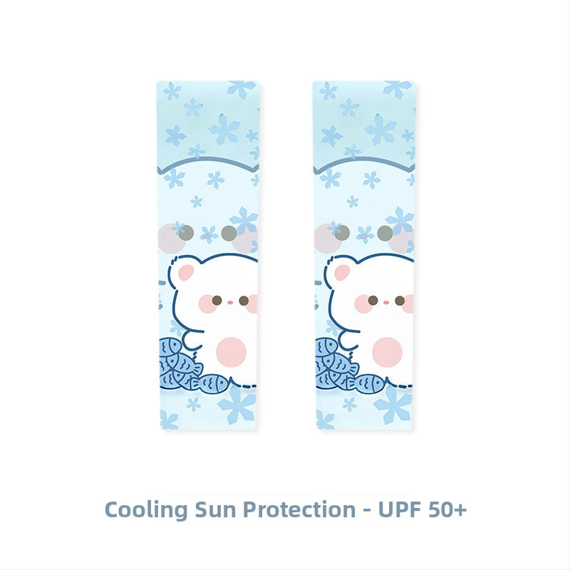 Vaikų UV apsaugos rankovės - Karikatūrų raštas, Akrilo medžiaga, Vasaros sezonas, Amžiaus grupė 1–13