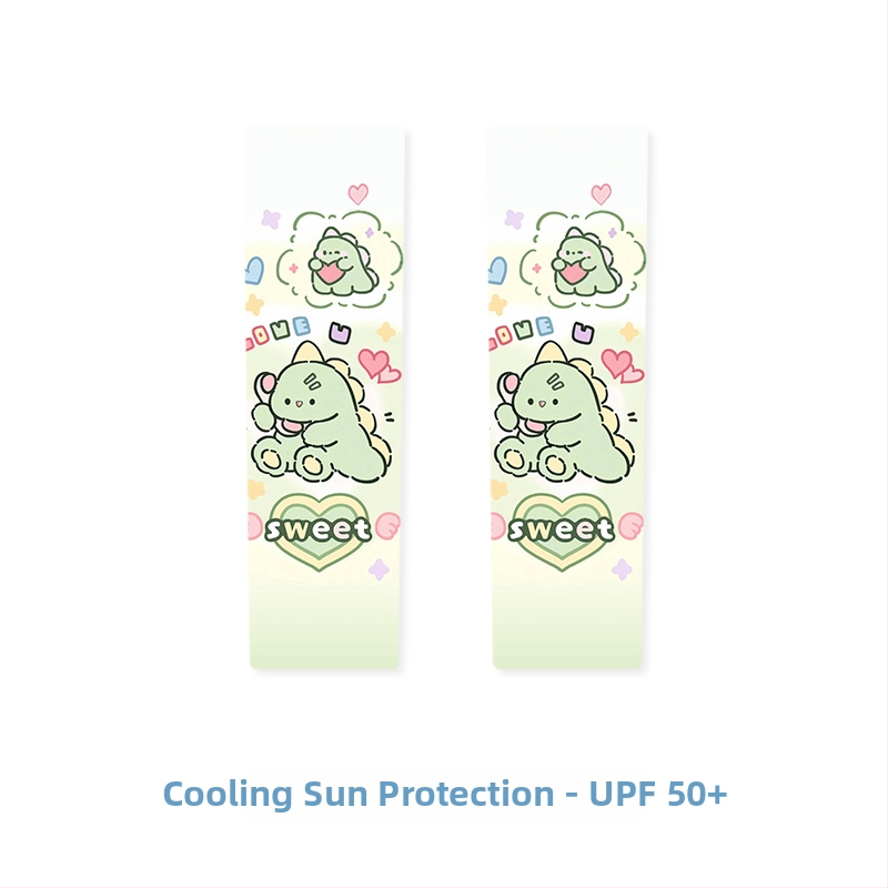 Vaikų UV apsaugos rankovės - Karikatūrų raštas, Akrilo medžiaga, Vasaros sezonas, Amžiaus grupė 1–13