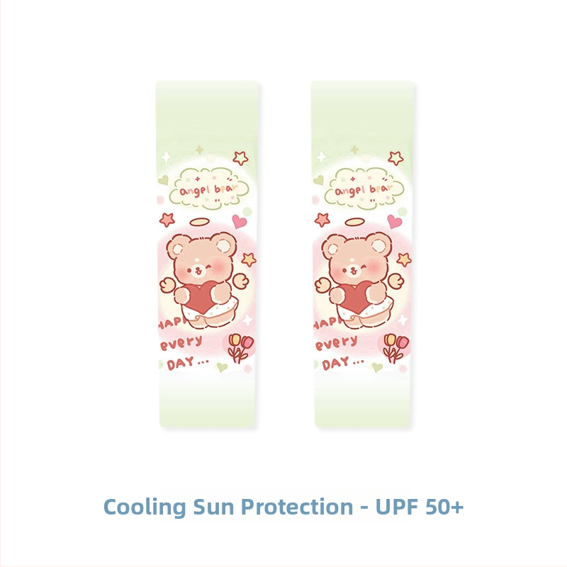 Vaikų UV apsaugos rankovės - Karikatūrų raštas, Akrilo medžiaga, Vasaros sezonas, Amžiaus grupė 1–13