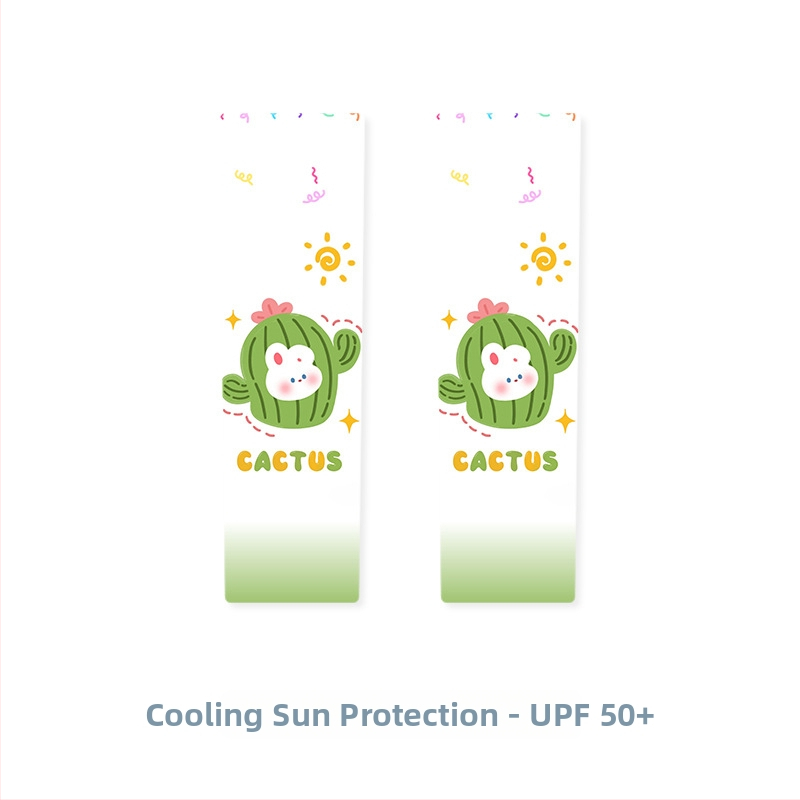 Vaikų UV apsaugos rankovės - Karikatūrų raštas, Akrilo medžiaga, Vasaros sezonas, Amžiaus grupė 1–13