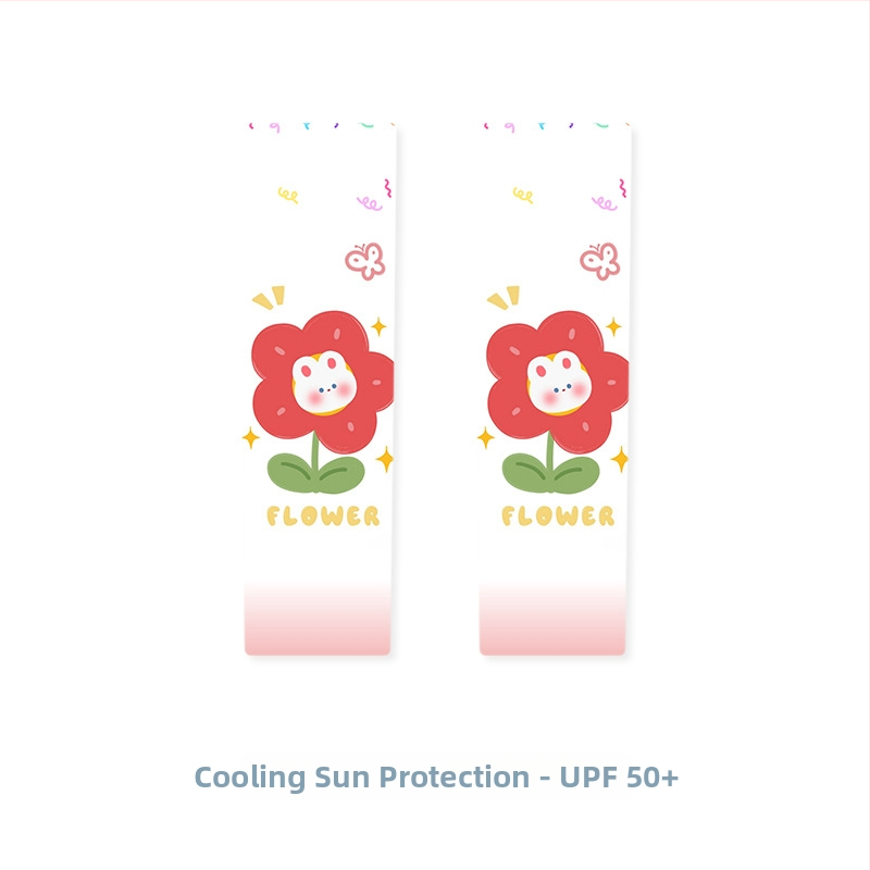 Vaikų UV apsaugos rankovės - Karikatūrų raštas, Akrilo medžiaga, Vasaros sezonas, Amžiaus grupė 1–13