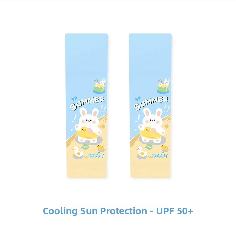 Vaikų UV apsaugos rankovės - Karikatūrų raštas, Akrilo medžiaga, Vasaros sezonas, Amžiaus grupė 1–13