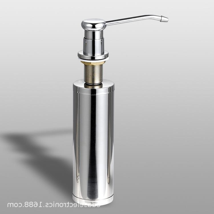 Predlžovacia trubica fľaše na tekutý saponát pre drez, materiál: silikón + nerezová oceľ, značka: Yushu exploration, štýl: Moderná jednoduchosť