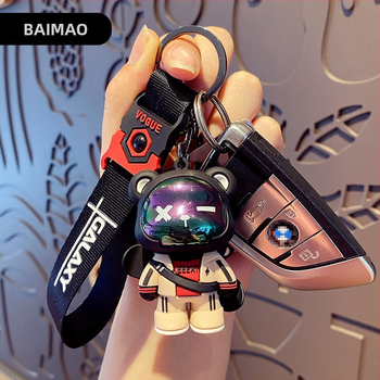 Baimao võtmehoidja: Original Tide Cool Bear, Karikatuurstiil, PVC Materjal, IP-litsents (Anime Game)