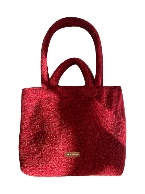 Linna stiilis villane tote kott, horisontaalne ruutu kuju, magnetlukustus, sisemine zip-lukk ja telefoni tasku