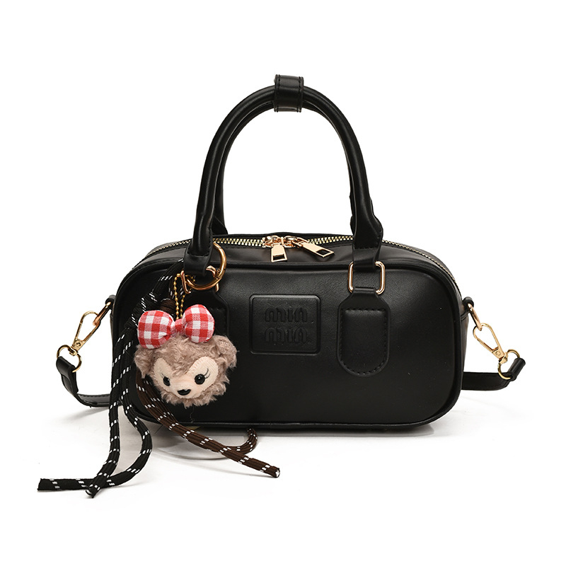 Bowling kott naistele, linnalikkus, PU nahk, vertikaalne ruudu kuju, tõmblukk, talv 2024