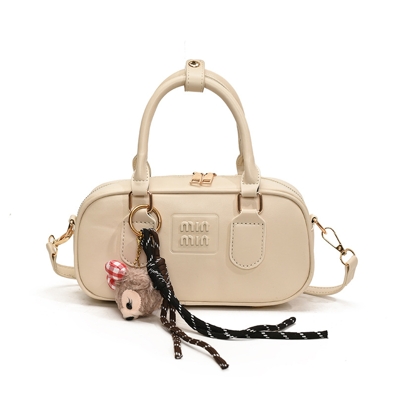 Bowling kott naistele, linnalikkus, PU nahk, vertikaalne ruudu kuju, tõmblukk, talv 2024