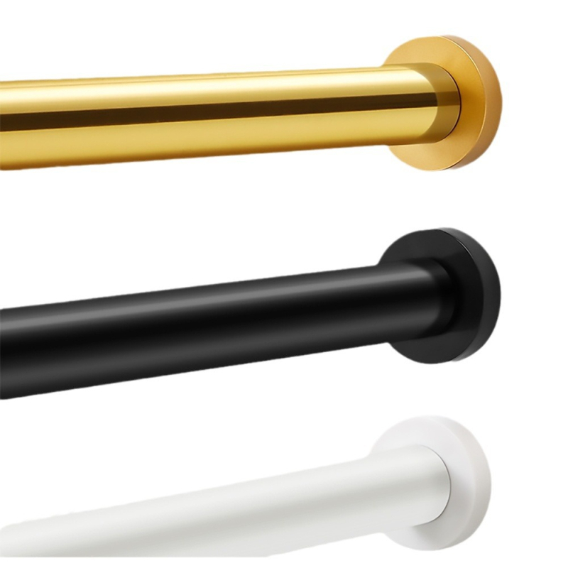 Sprchová tyč na záves – bez vŕtania, teleskopická, rovná tyč, na sušenie oblečenia a závesov do šatníka