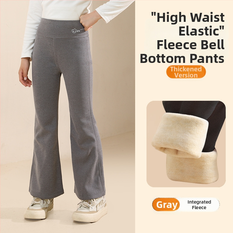 Tüdrukutele fliisvoodriga paksemad legginid, kõrge vöökoht, täispikkus, nailon 93,6%