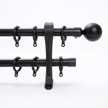 Aliuminio lydinio romėnų užuolaidų lazda — šiuolaikiškas minimalistinis stilius, pritaikomas, viršutinis arba šoninis montavimas, vienos arba dviejų strėlių lazda