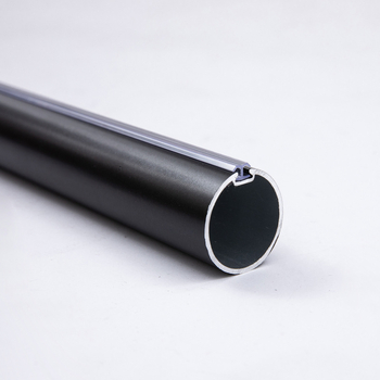 Aliuminio lydinio romėnų užuolaidų lazda — šiuolaikiškas minimalistinis stilius, pritaikomas, viršutinis arba šoninis montavimas, vienos arba dviejų strėlių lazda