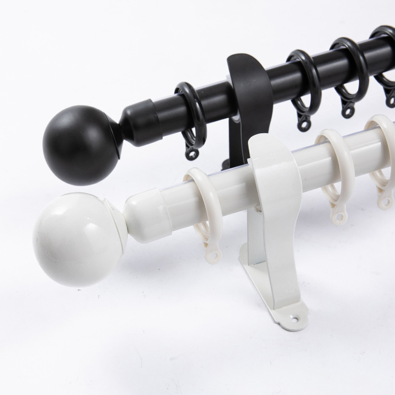 Aliuminio lydinio romėnų užuolaidų lazda — šiuolaikiškas minimalistinis stilius, pritaikomas, viršutinis arba šoninis montavimas, vienos arba dviejų strėlių lazda