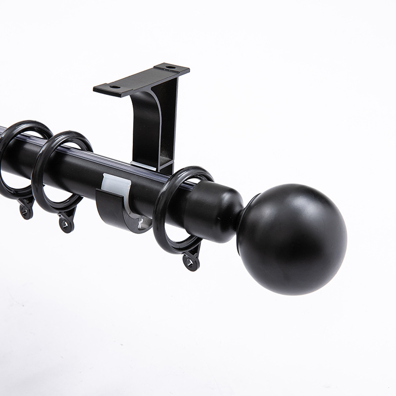 Aliuminio lydinio romėnų užuolaidų lazda — šiuolaikiškas minimalistinis stilius, pritaikomas, viršutinis arba šoninis montavimas, vienos arba dviejų strėlių lazda