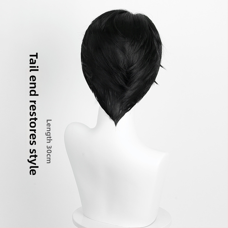 Qin Yu cosplay perukas D745, aukštos temperatūros šilko medžiaga, mechanizuota gamyba, cosplay stilius