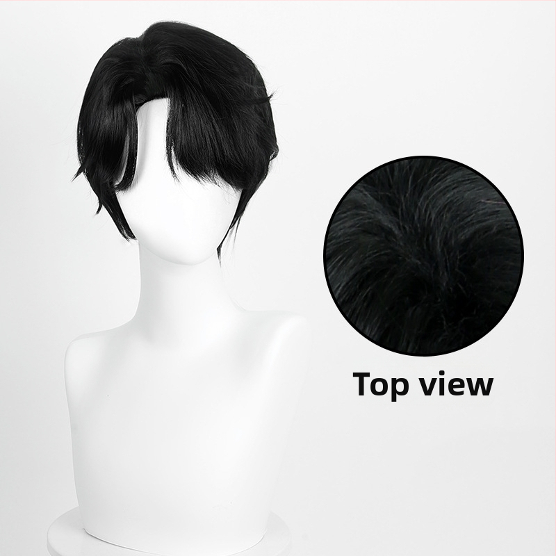 Qin Yu cosplay parukas D745, kõrge temperatuuriga siidist materjal, mehaaniline töötlemine, cosplay stiil