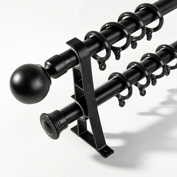 Aliuminio lydinio užuolaidų lazda – šiuolaikinio stiliaus Art Pole modelis, suderinama su viengubu ir dvigubu strypu, tylus bėgis, pritaikomas