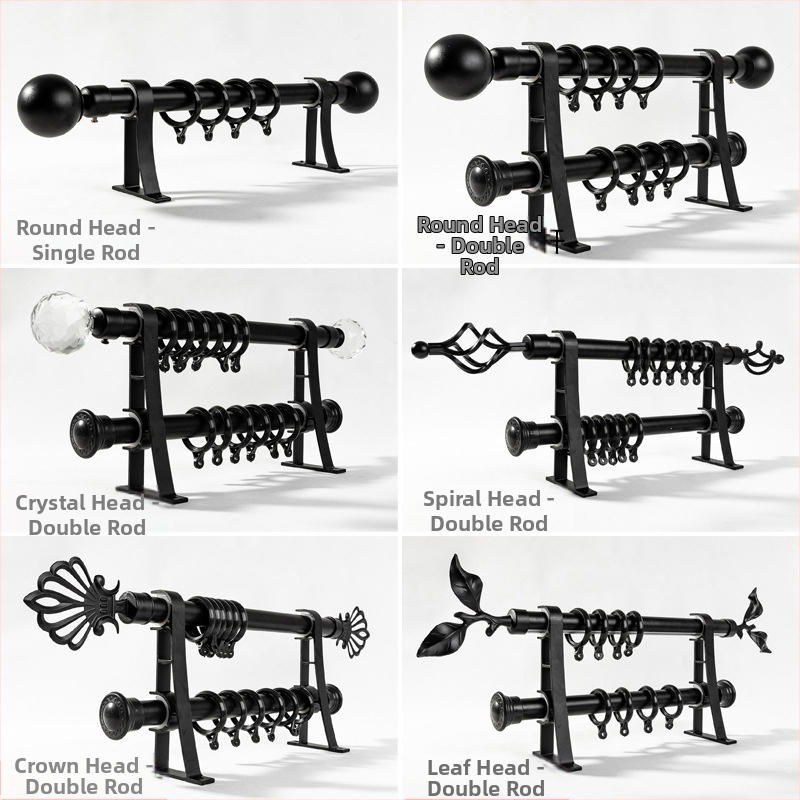 Záclonová tyč z hliníkovej zliatiny – moderný štýl, model Art Pole, kompatibilný s jednou aj dvomi tyčami, tichý, zosilnená dráha, prispôsobiteľný