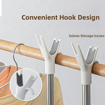 Rozťahovateľná tyč na sušenie oblečenia – PP a nerezová oceľ, balkón, moderný minimalistický štýl, Box Happy House