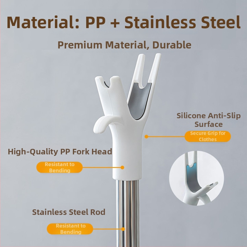 Rozťahovateľná tyč na sušenie oblečenia – PP a nerezová oceľ, balkón, moderný minimalistický štýl, Box Happy House